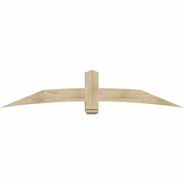 Ekena Millwork Bellingham Rough Sawn Timber Gable Bracket, Douglas Fir, 84"W x 17"H x 6"D x 6"F, 5/12 Pitch GBW084X17X0606BEL00RDF - main